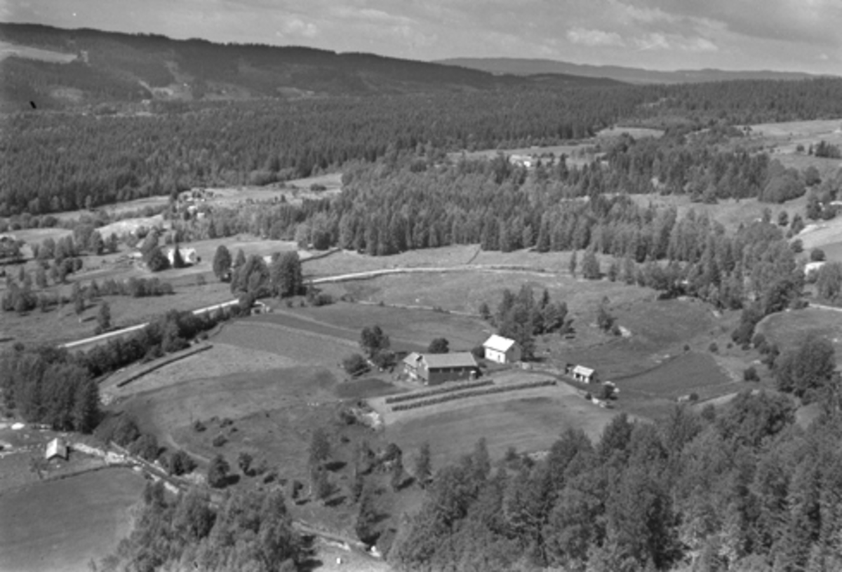 Anno Domkirkeodden, Flyfoto av Rognstad gard, Furnes, Ringsaker.