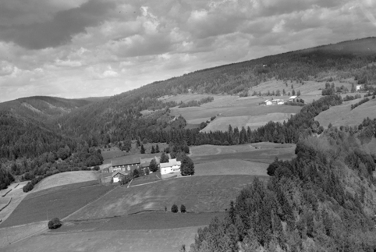 Anno Domkirkeodden, Flyfoto av Øvre Holstad, «Øver-Hølstad», Furnes, Ringsaker.