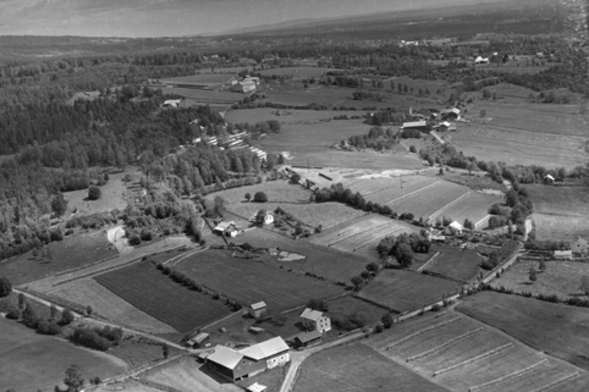 Anno Domkirkeodden, Flyfoto av Kylstad lille, Furnes, Ringsaker.
