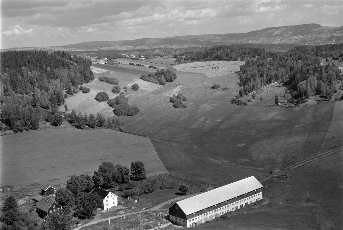 Widerøes Flyveselskap A/S, Flyfoto av Mælum gard, Gaupen, Ringsaker.
