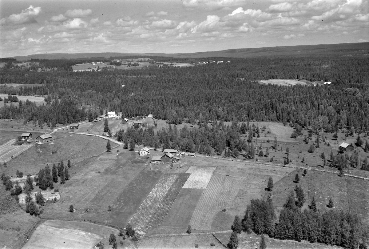 Widerøes Flyveselskap A/S, Flyfoto av Fleskerud gard, Næroset, Ringsaker.