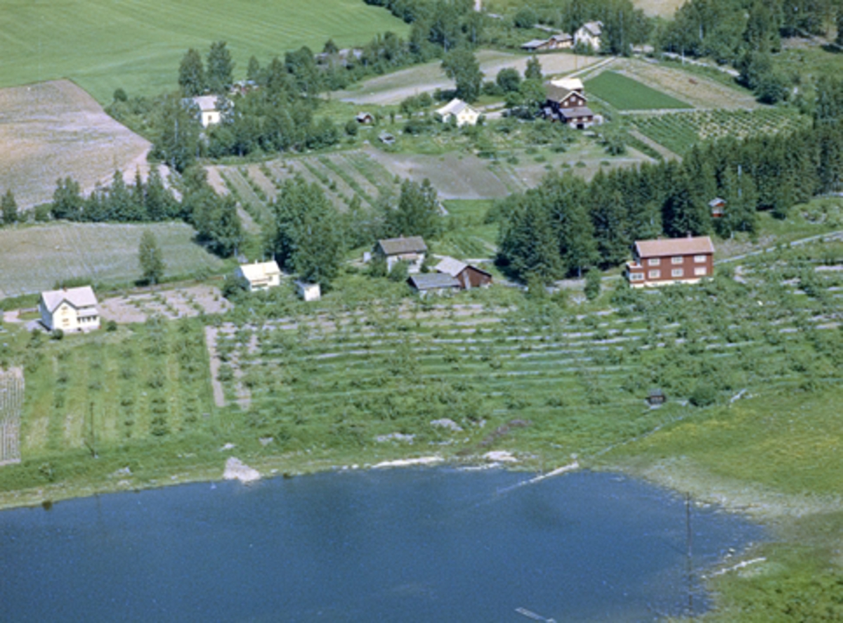 Widerøes Flyveselskap A/S, Flyfoto av Løvstad, Jessnes, Ringsaker.