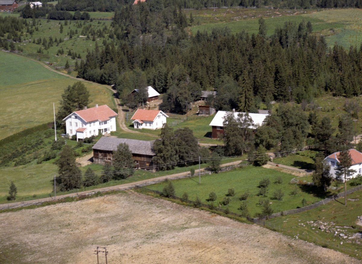 Anno Domkirkeodden, Flyfoto av Haugen, Fløtlivegen 218, Ring, Ringsaker.