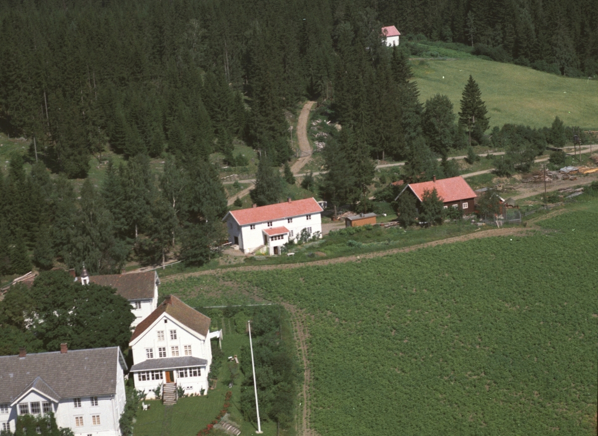 Widerøes Flyveselskap A/S, Flyfoto av Lier gard, Brøttum, Ringsaker.