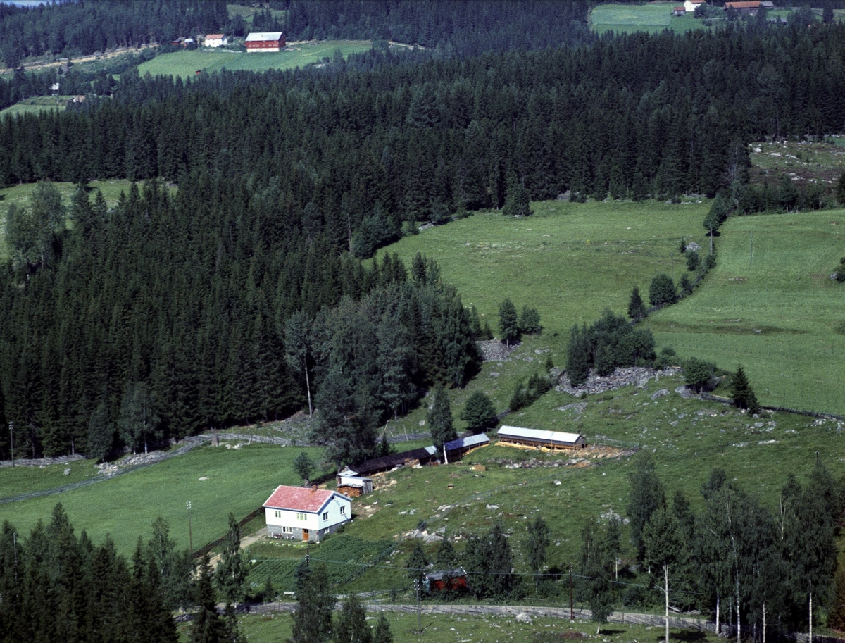 Widerøes Flyveselskap A/S, Flyfoto, Nerli, Bergseng, Ringsaker.