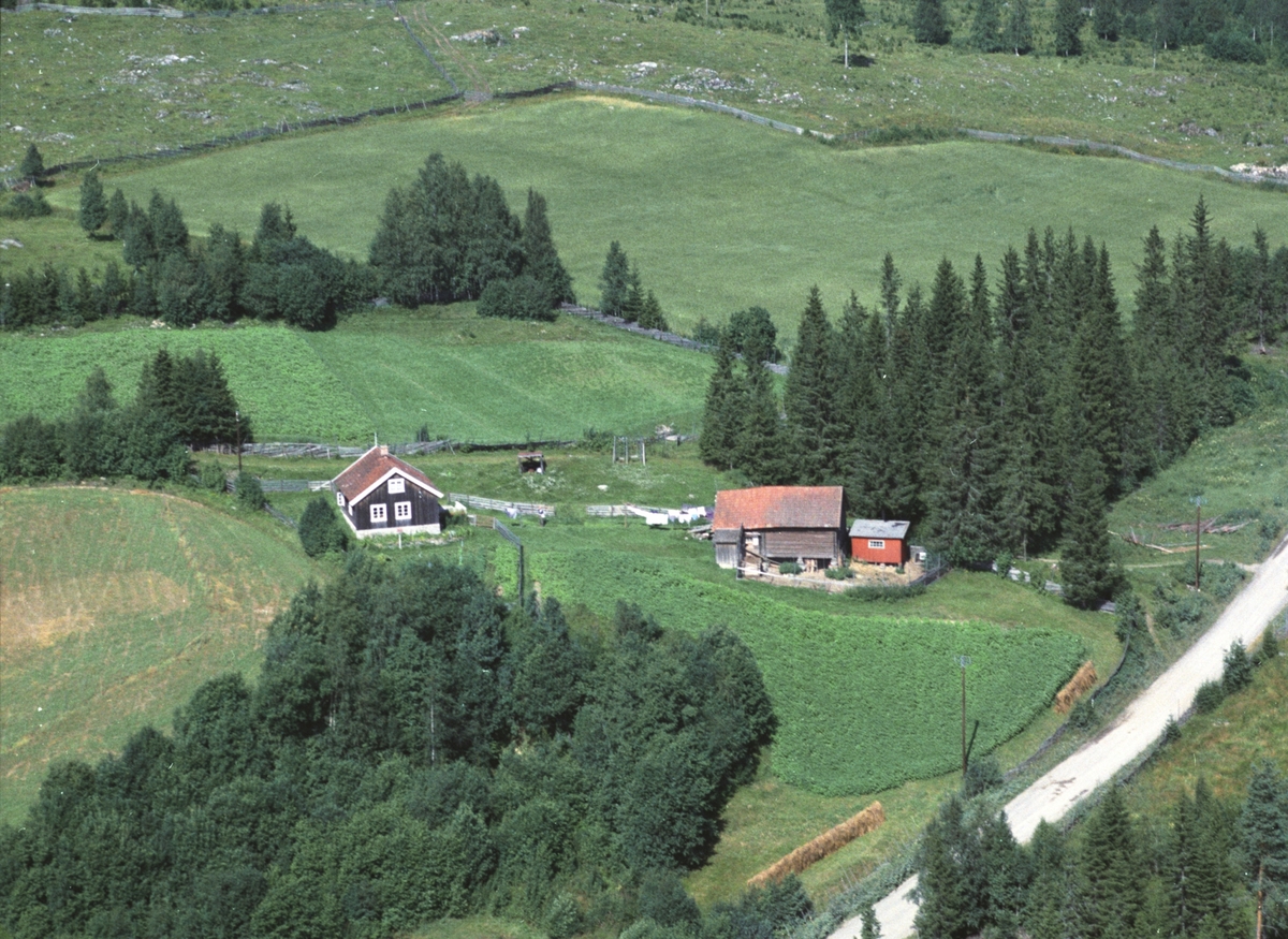 Widerøes Flyveselskap A/S, Flyfoto, Ringen, Brøttum, Ringsaker.