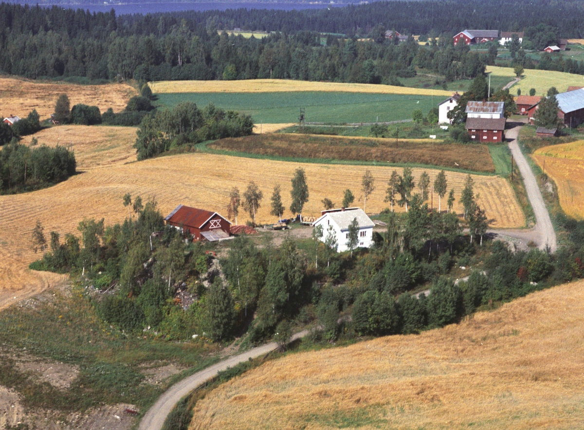 Widerøes Flyveselskap A/S, Flyfoto, Bjørktun, Gaupen, Ringsaker.