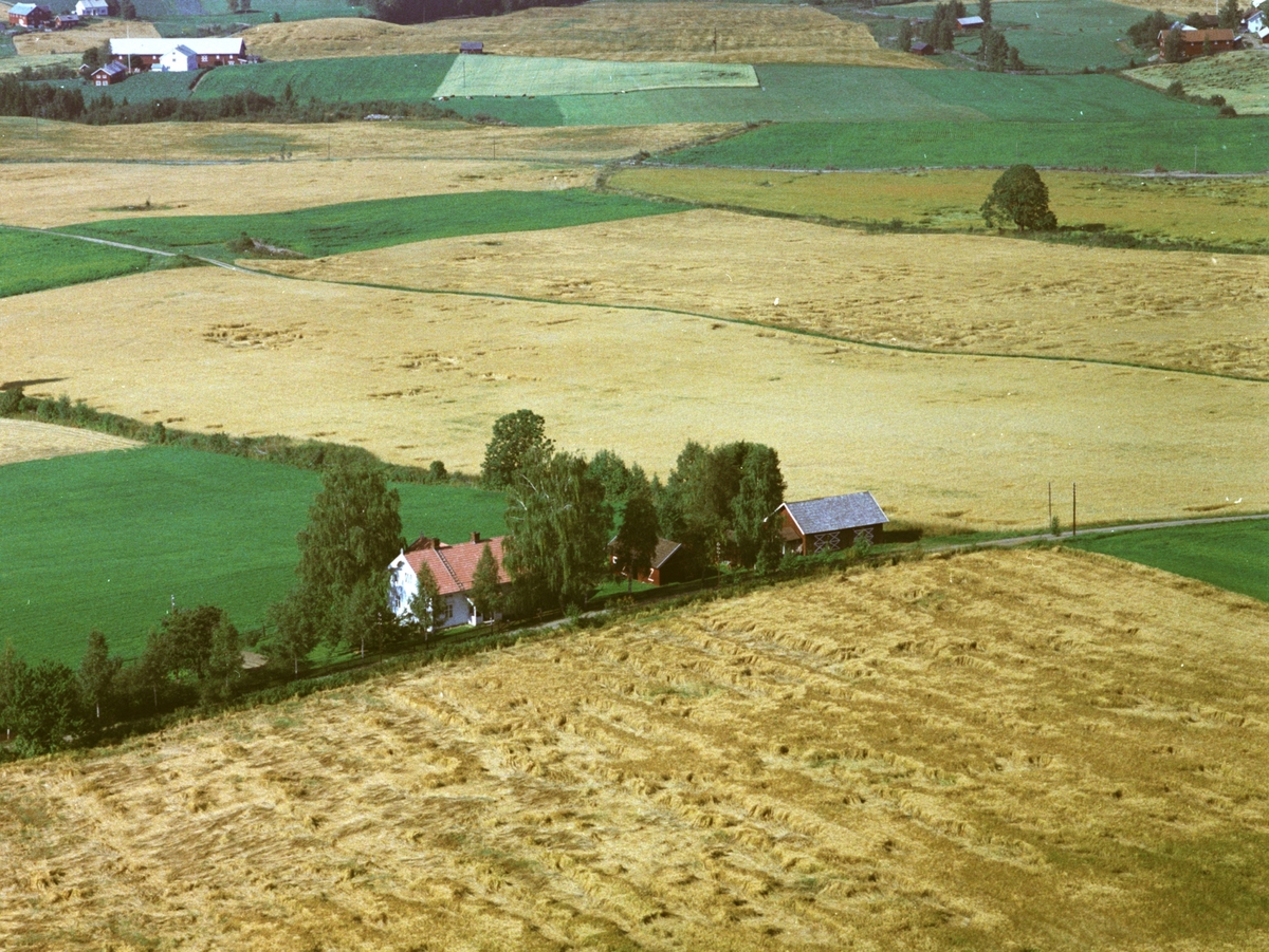 Widerøes Flyveselskap A/S, Flyfoto, Holseth, Gaupen, Ringsaker.