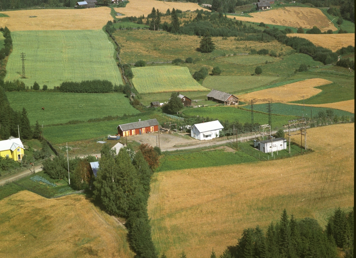Widerøes Flyveselskap A/S, Flyfoto, Stalsberg, Gaupen, Ringsaker.