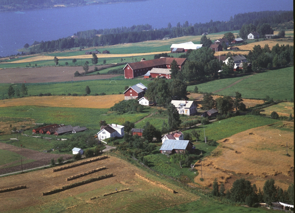 Widerøes Flyveselskap A/S, Flyfoto, Lundsveen, Gaupen, Ringsaker.
