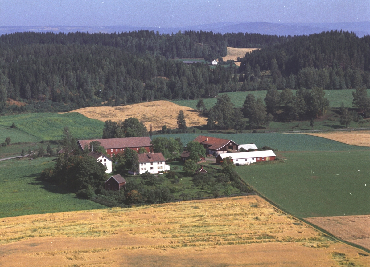 Widerøes Flyveselskap A/S, Flyfoto, Hersoug gard, Gaupen, Ringsaker.