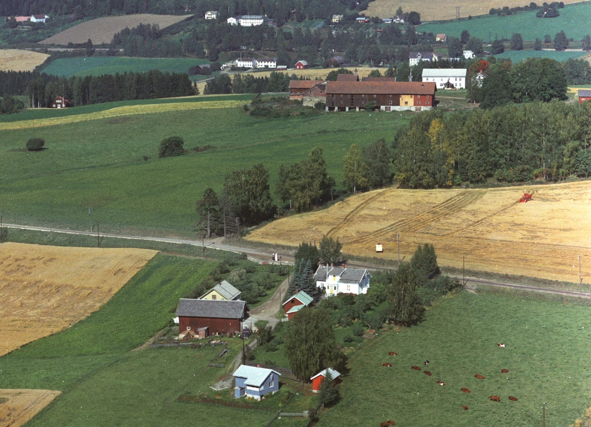 Widerøes Flyveselskap A/S, Flyfoto, Rognom, Åshøgda, Ringsaker.