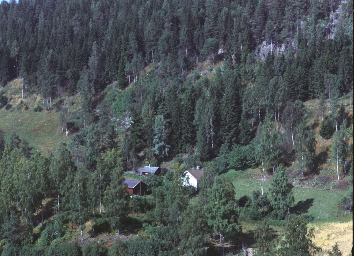 Widerøes Flyveselskap A/S, Flyfoto, Grønnsveen, Rudshøgda, Ringsaker.