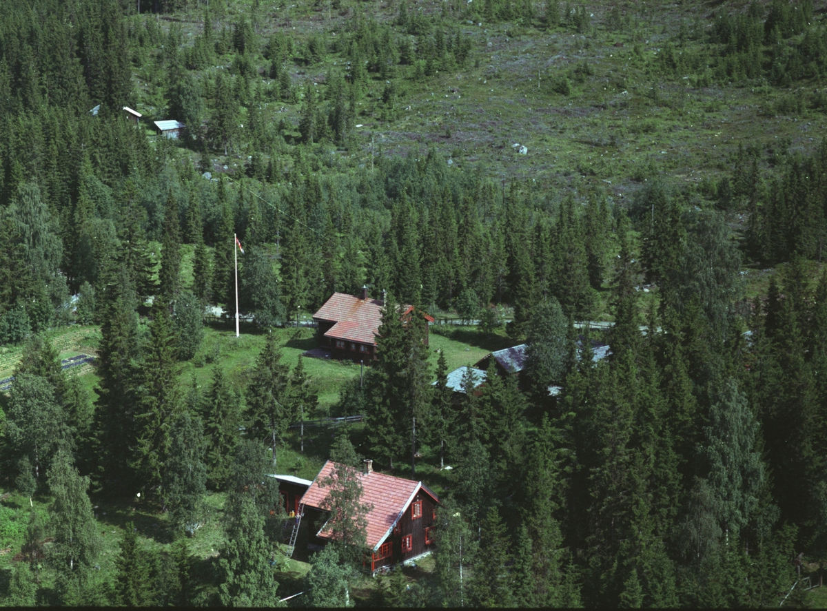 Widerøes Flyveselskap A/S, Flyfoto, Råums hytte, Mesnalia, Ringsaker.