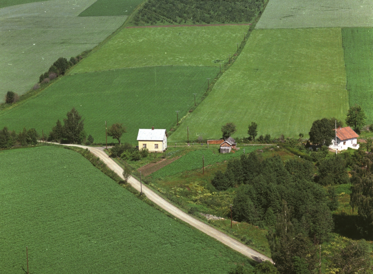 Widerøes Flyveselskap A/S, Flyfoto, bolig, Rogne, Nes, Hedmark.