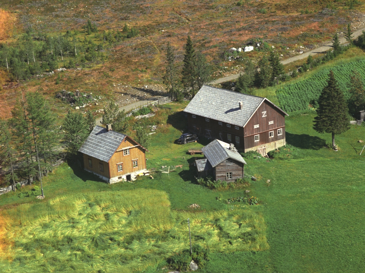 Widerøes Flyveselskap A/S, Flyfoto, Smedbakken, Brennliroa, Veldre, Ringsaker.