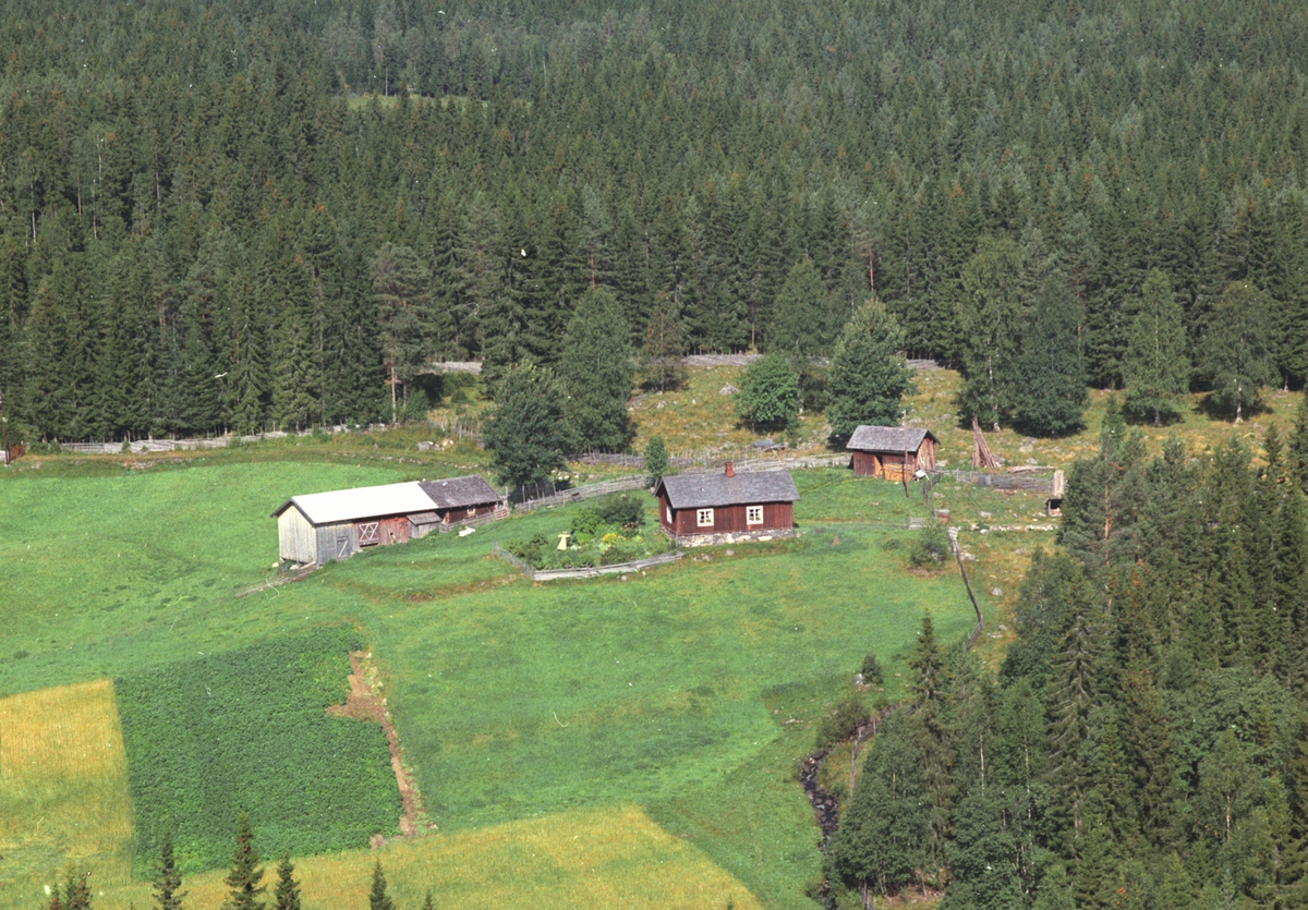Widerøes Flyveselskap A/S, Flyfoto, Tjuvdalen, Næroset, Ringsaker.