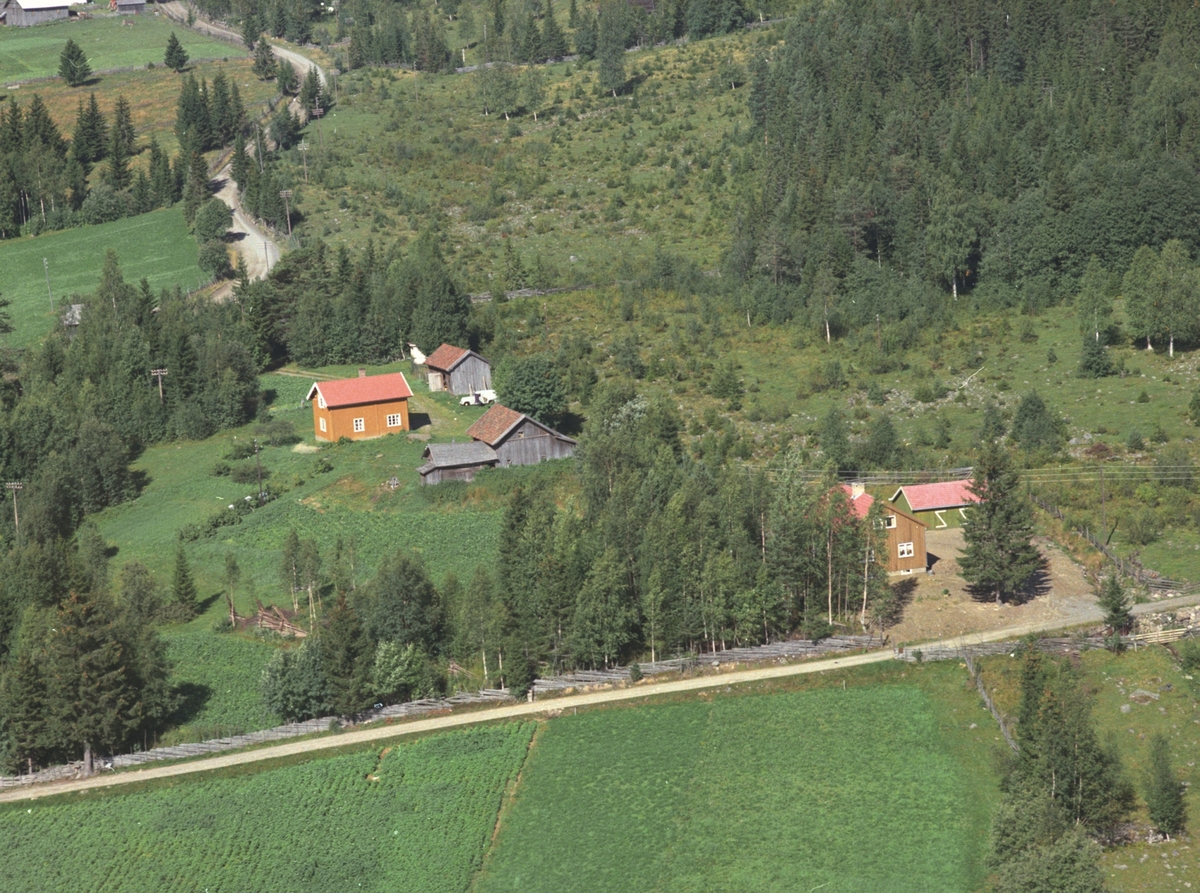 Widerøes Flyveselskap A/S, Flyfoto, Frisli, Næroset, Ringsaker.
