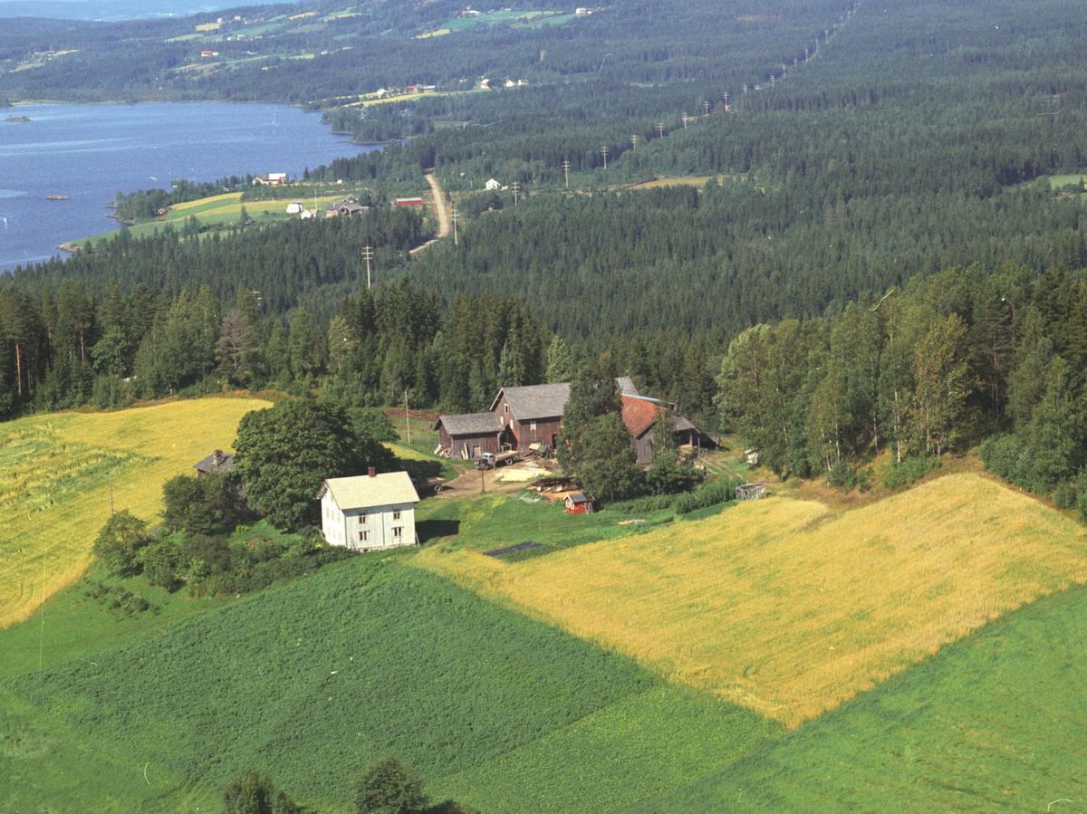 Widerøes Flyveselskap A/S, Flyfoto, Ruberg, Åsmarka, Ringsaker.