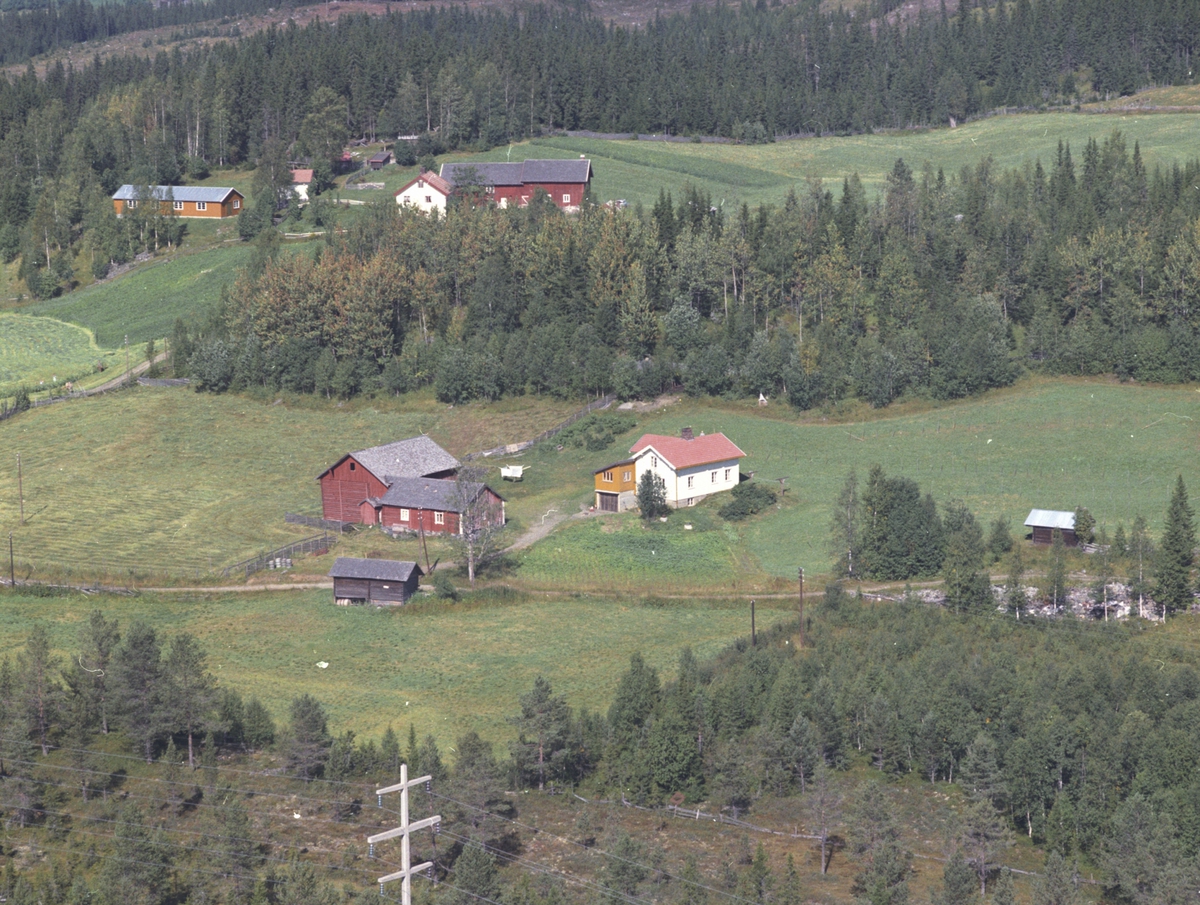 Widerøes Flyveselskap A/S, Flyfoto, Høghaugsvea, Lismarka, Ringsaker.
