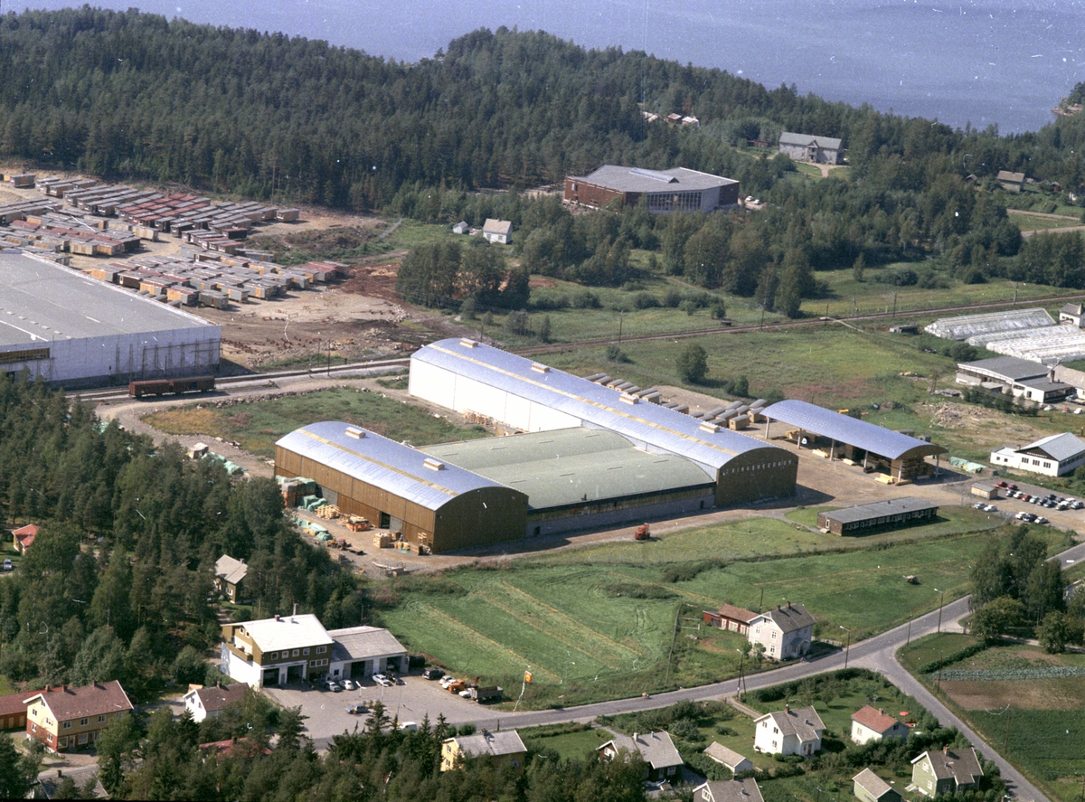 Widerøes Flyveselskap A/S, Flyfoto, Ringsakerhus, Moelv, Ringsaker.