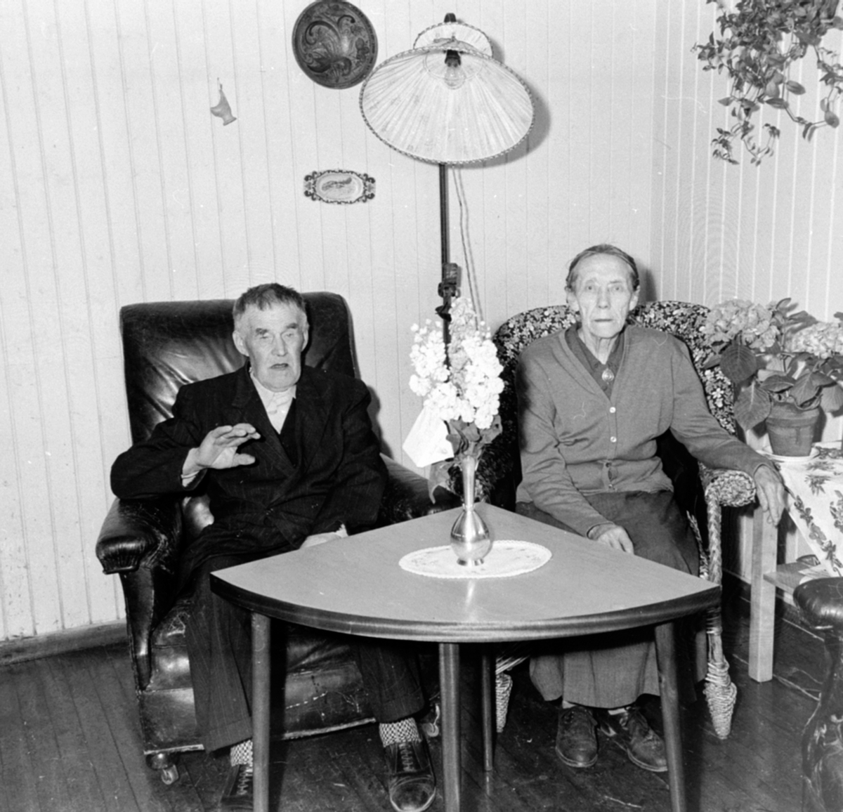 Anno Domkirkeodden, Olaf Andreassen Prøysen og Julie Prøysen feirer gullbryllup i Prøysenstau, Ringsaker.