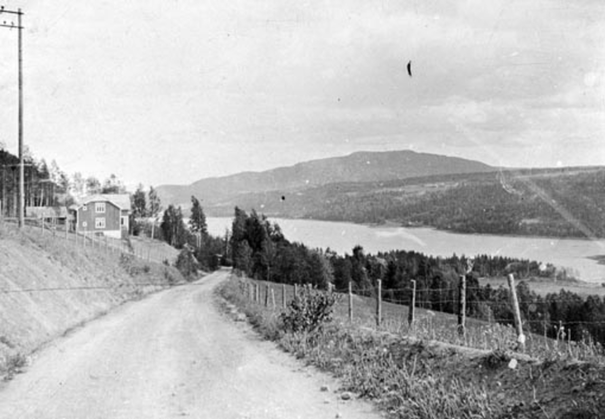 Anno Domkirkeodden, Utsikt mot Botsenden, Bangsberget, Ringsaker.