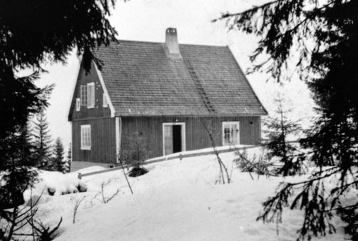Anno Domkirkeodden, Eksteriør. Husmannsplassen Skredderbakken,. Grefsheim, Nes, Hedmark.