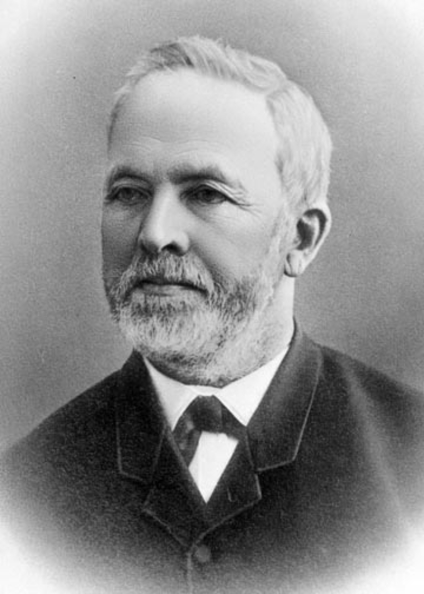 Anno Domkirkeodden, Portrett, lensmann Christen Andersen F:14. 02. 1825 - 05. 01. 1893, lensmann i Ringsaker 1856 - 1875, fogd i Hedemarken 1881-1893.