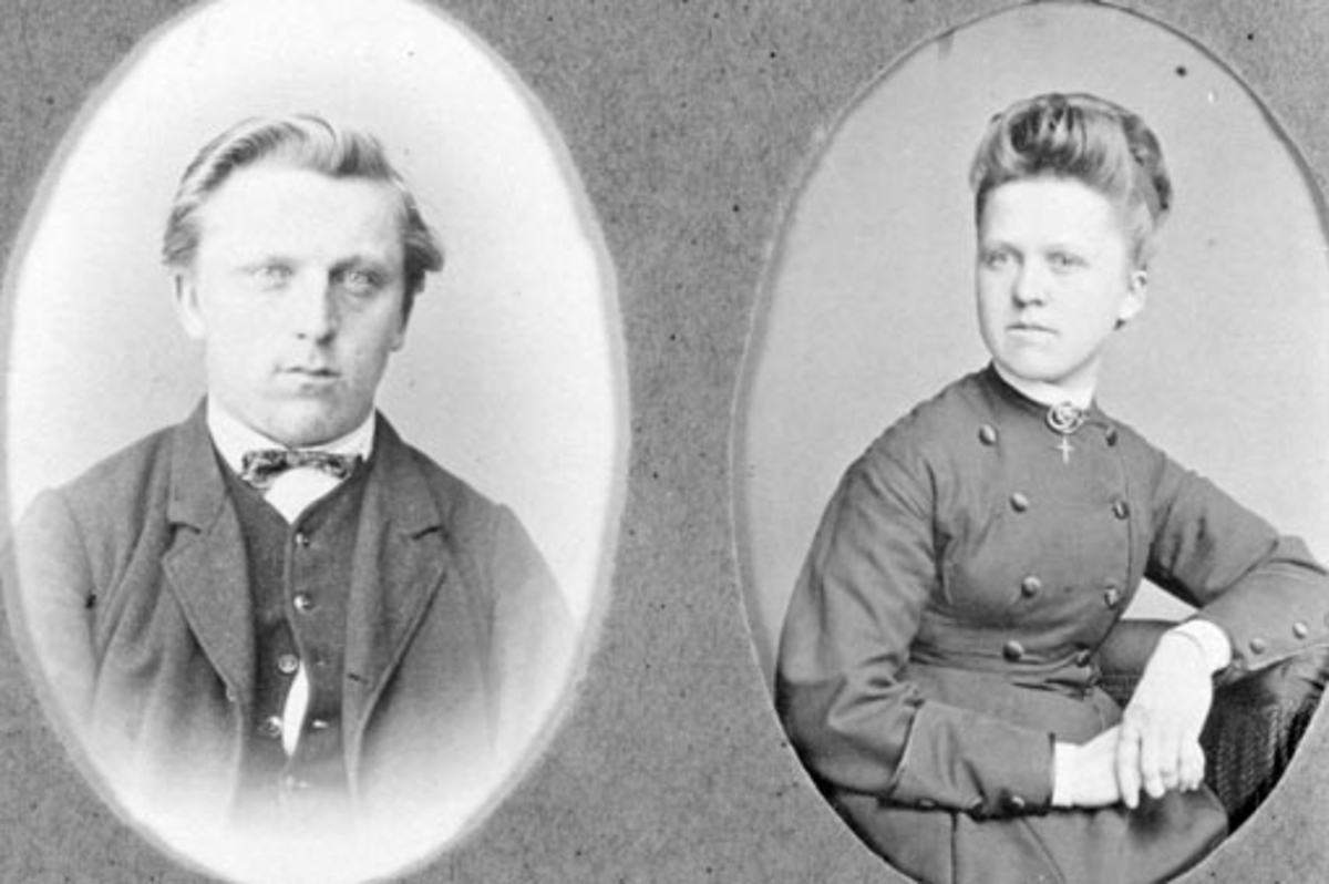 Anno Domkirkeodden, Even Evensen Mengshoel (1846-1930) og Amalie Evensdatter Mengshoel (1854-1879).