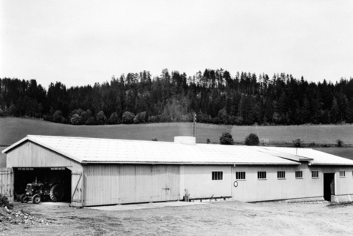 Anno Domkirkeodden, Nes grasmjølfabrikk sine produksjonslokaler på, Kvam, Nes, Hedmark. Fabrikken ble startet opp den 25. juni 1957 av 30 bønder på Nes og var i drift frem til mai 1989.