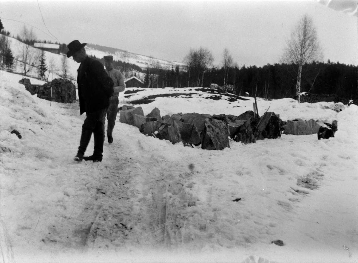 Anno Domkirkeodden, Moelven celloluse, oppmåling av kanalen fra Brufoss til Moelven Cellulose, 1907-08.
