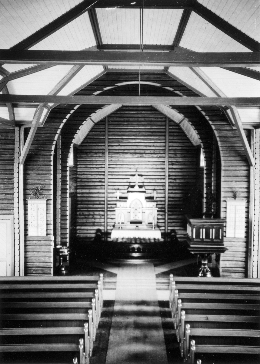 Anno Domkirkeodden, ØVRE VANG KAPELL, KIRKE, INTERIØR
