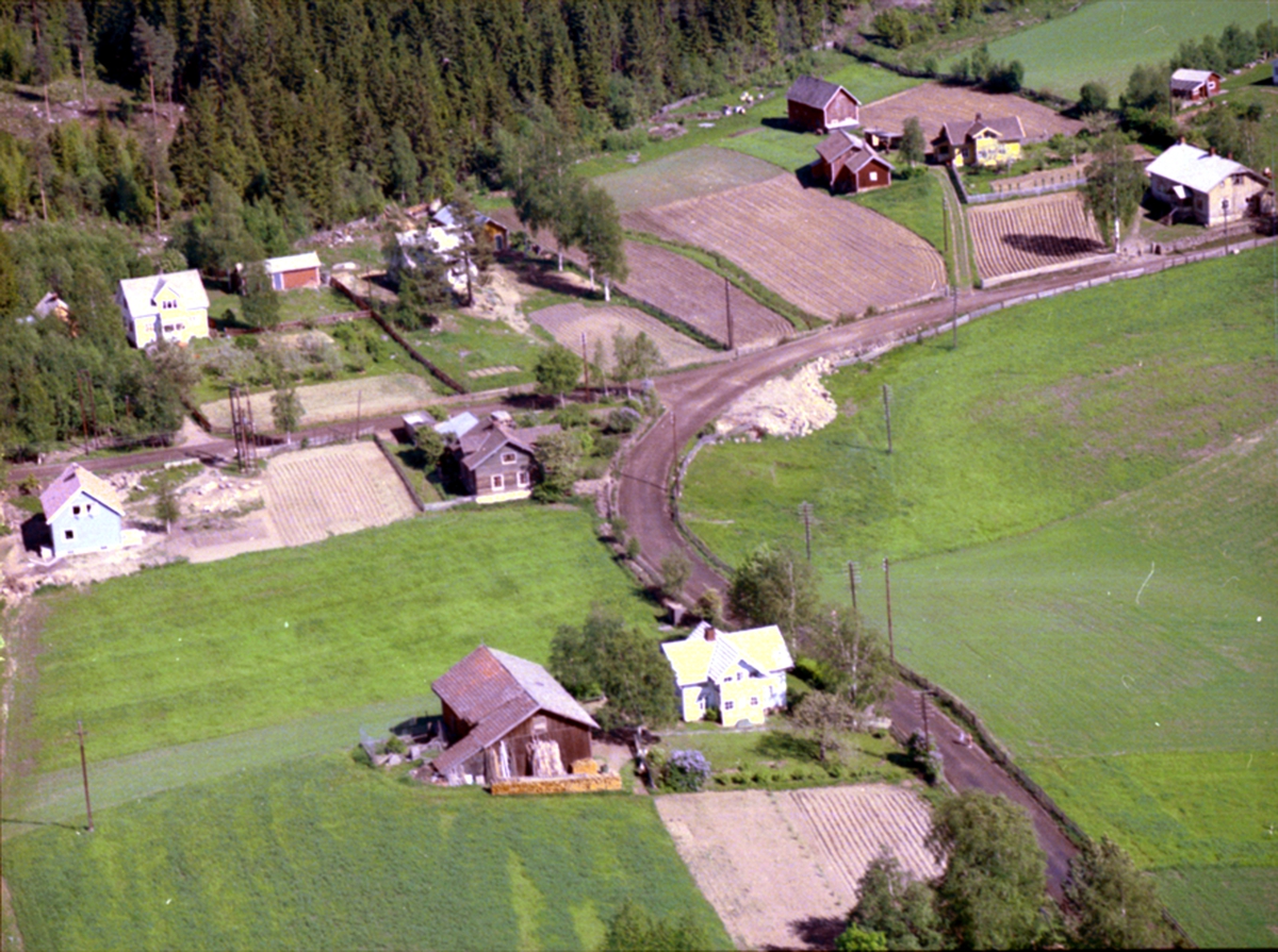 Widerøes Flyveselskap A/S, FLYFOTO BOLIGHUSBEBYGGELSE, BRYNSVEGEN, FREDSVOLD