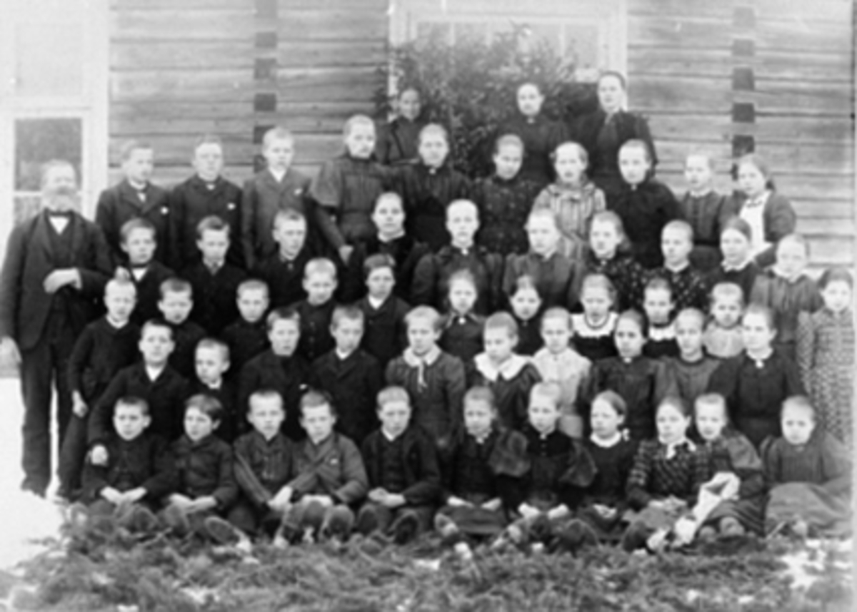 Anno Domkirkeodden, GRUPPE: SKOLEKLASSE, LÆRER AMUNDRUD, STRUPERUD SKOLE, VALLSET,