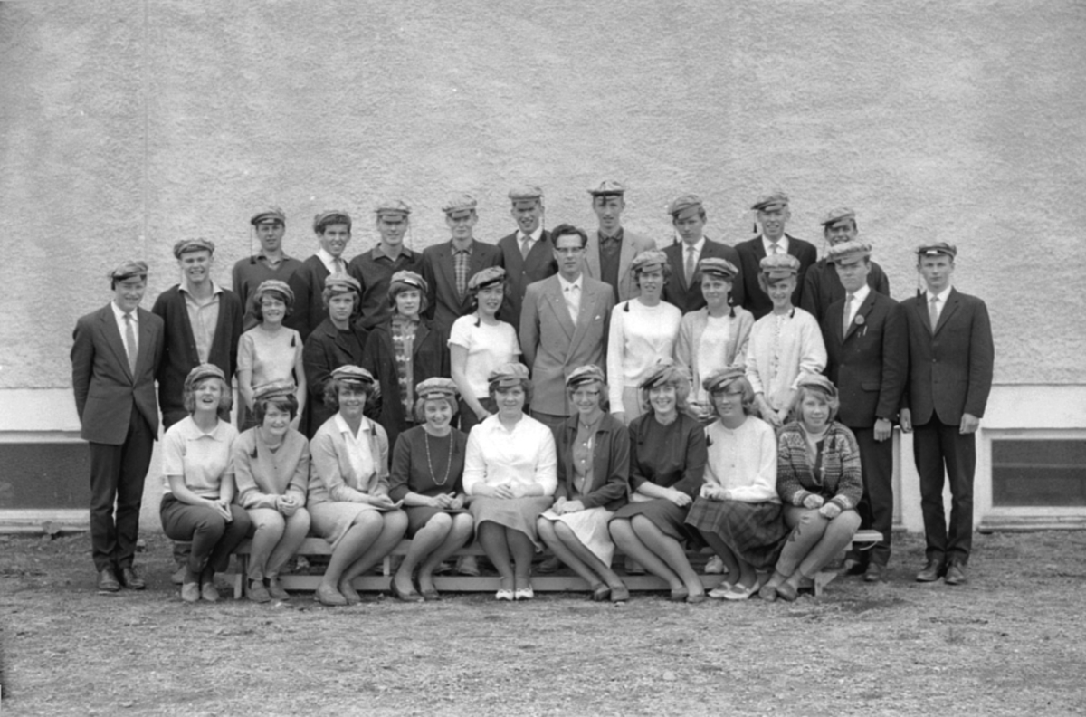 Anno Domkirkeodden, GRUPPE: SKOLEELEVER, KLASSE, STANGE KOMMUNALE REALSKOLE, 29 ELEVER, RUSS, LÆRER ØSTGAARD