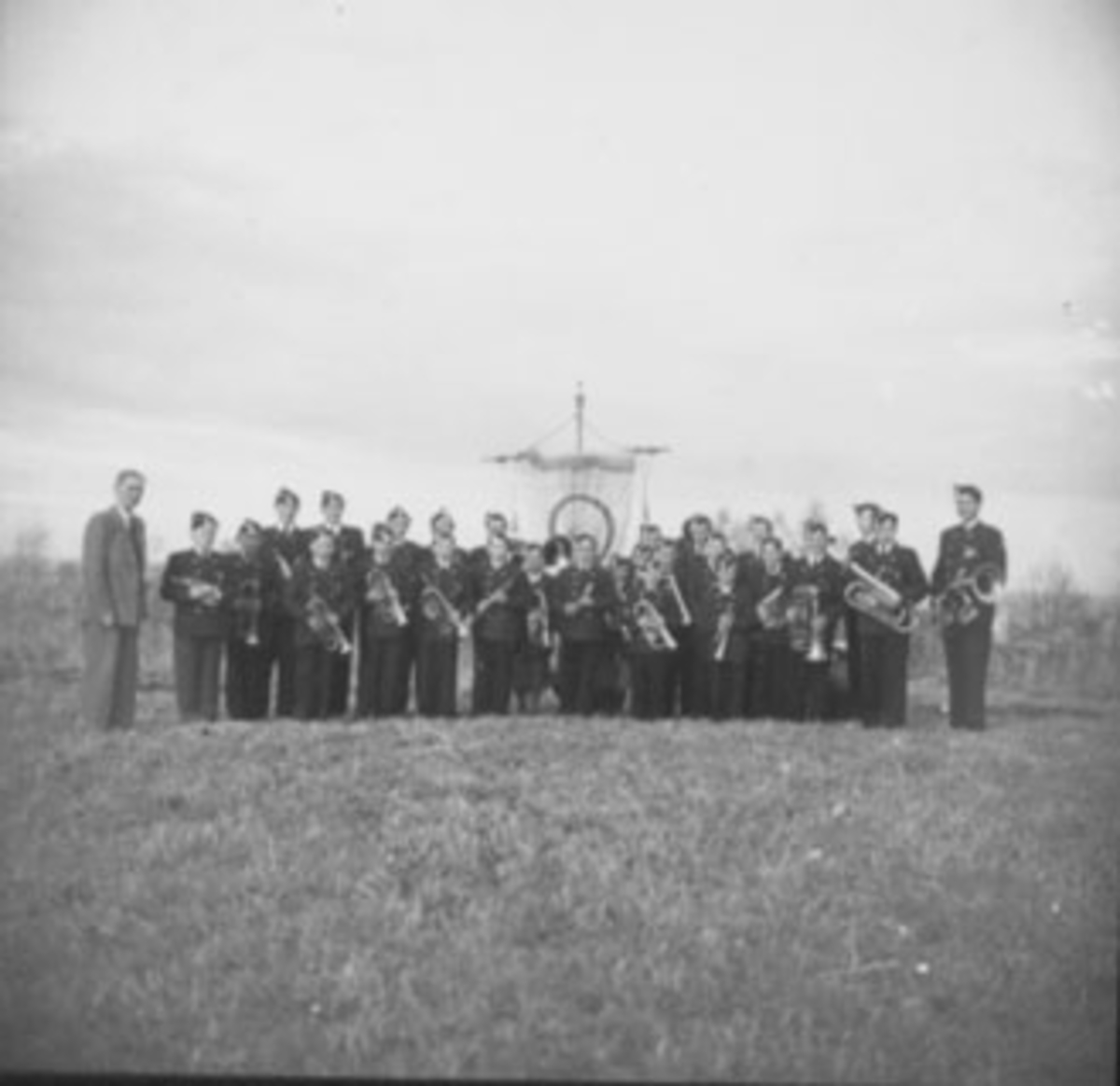 Anno Domkirkeodden, GRUPPE: 29, STANGE GUTTEMUSIKKORPS, FANE, INSTRUMENTER,