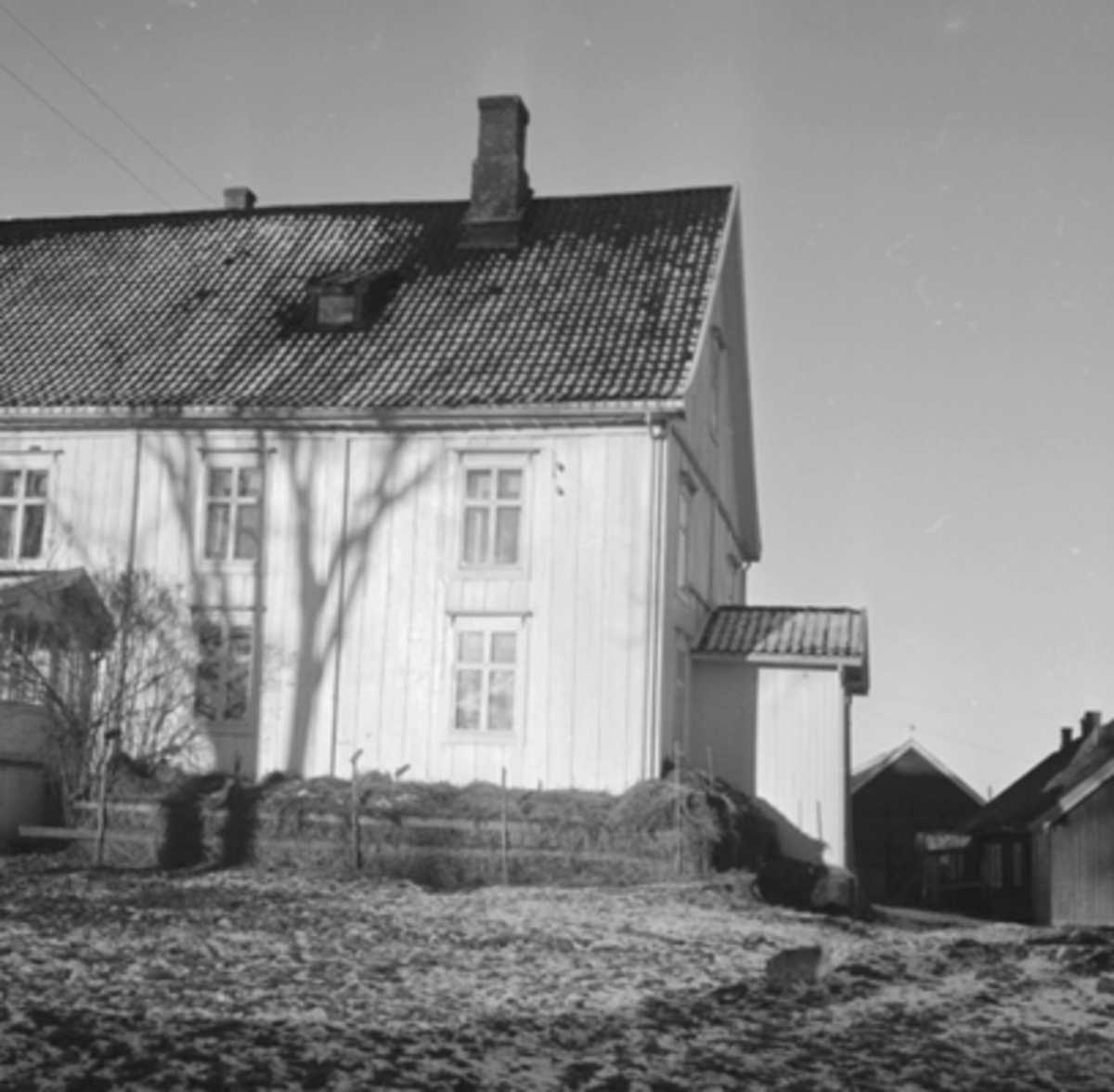 Anno Domkirkeodden, EKSTERIØR: HOVEDBYGNING, STANGE PRESTEGÅRD,