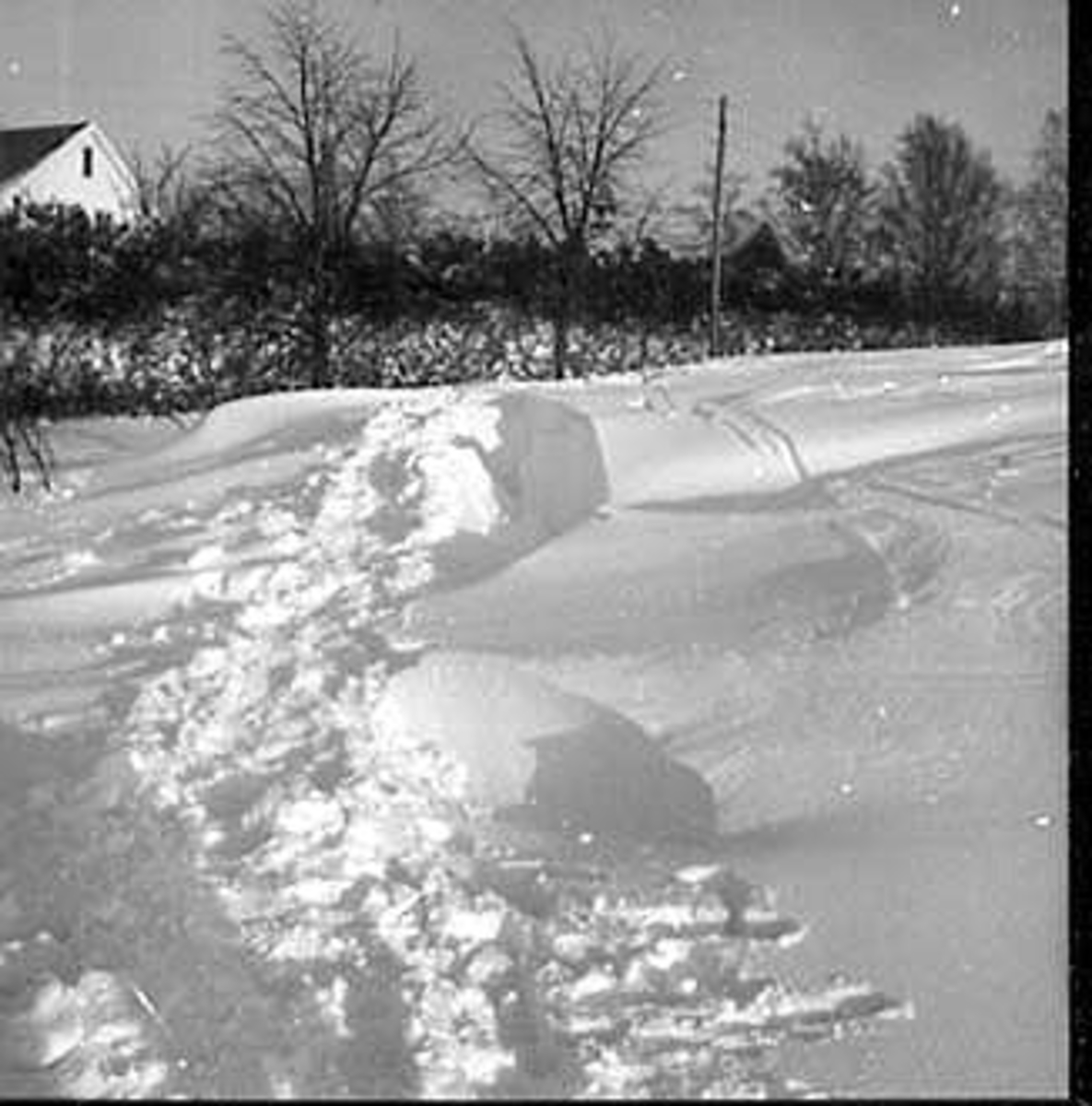 Anno Domkirkeodden, SNØVINTEREN 1962, SNØSKJÆRING, LALUM,