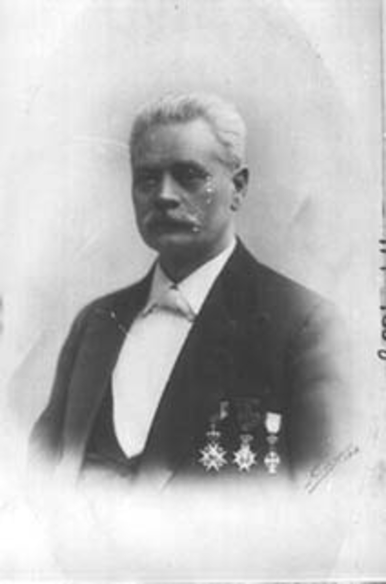 Normann Helger, PORTRETT: B. B. SVENBERG, MØBELHANDLER, POLITIKER, FØDT: 15. 01. 1856 - ROMEDAL, DØD: 25. 03. 1941, OSLO, (STANGE)