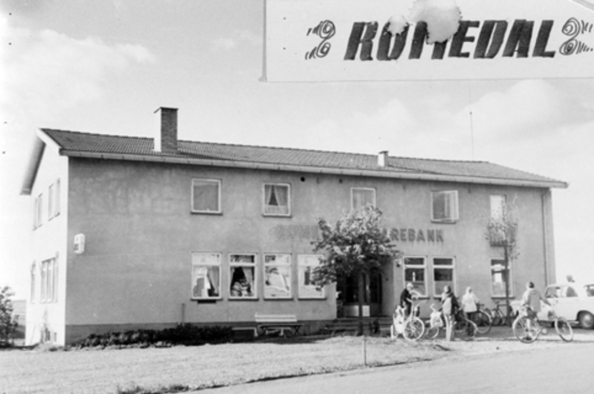 Anno Domkirkeodden, STANGE SPAREBANKS FILIAL I ROMEDAL, EKSTERIØR, CA. 1965
