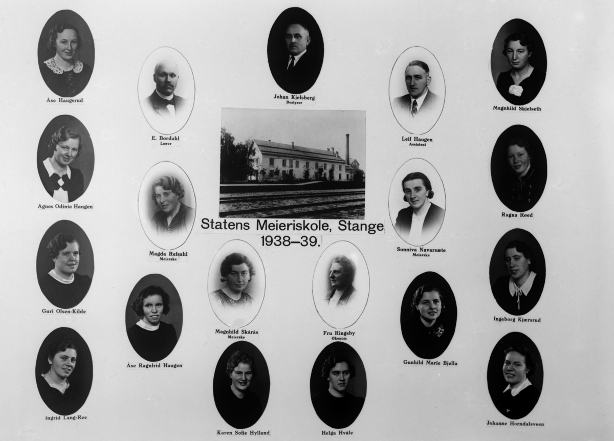 Christian Grundseth, STATENS MEIERISKOLE, STANGE, 1938-1939, M/NAVN,