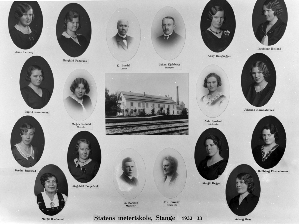 Christian Grundseth, STATENS MEIERISKOLE, STANGE, 1932-1933, M/NAVN