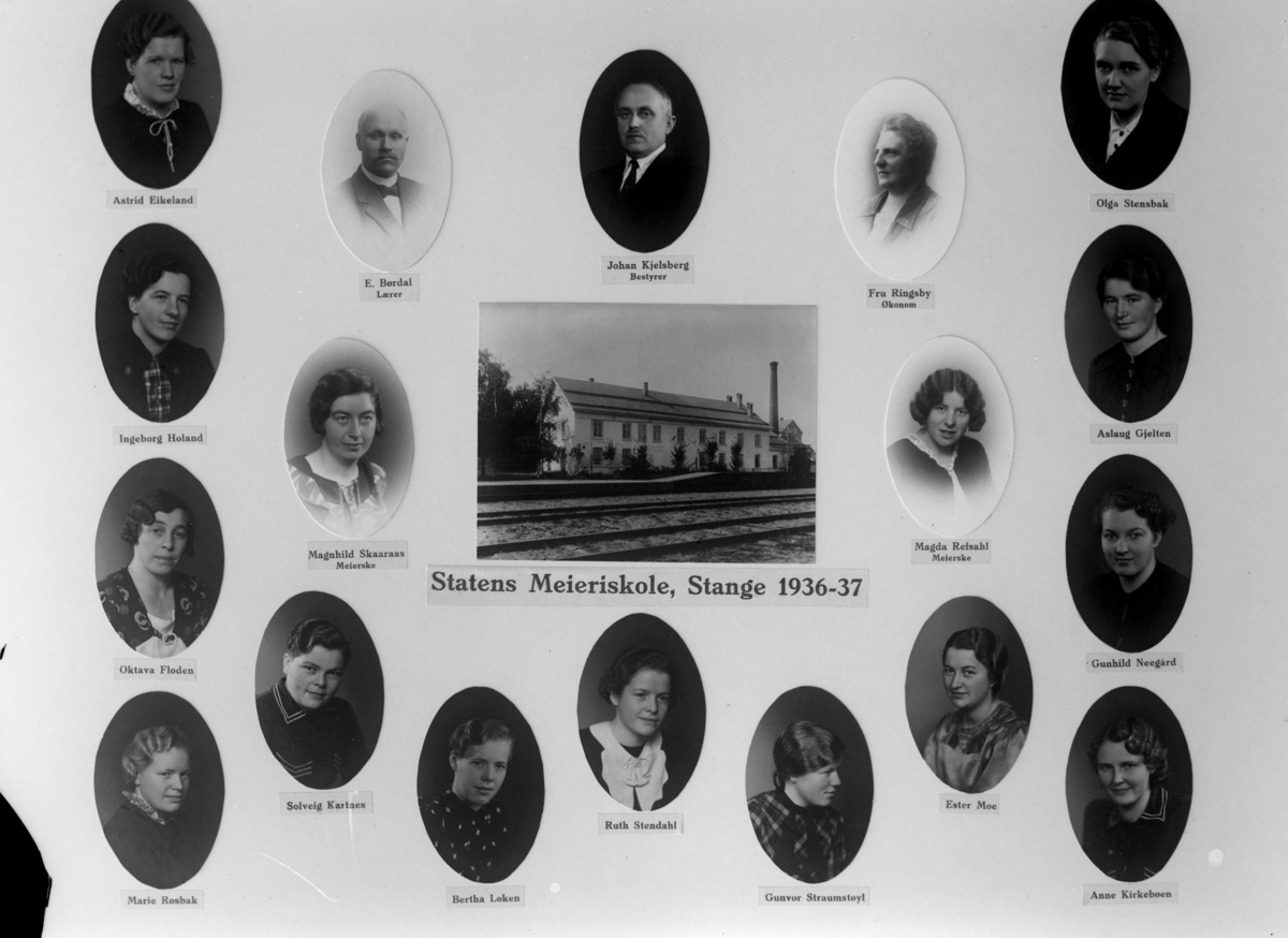 Christian Grundseth, STATENS MEIERISKOLE, STANGE, 1936-1937, M/NAVN