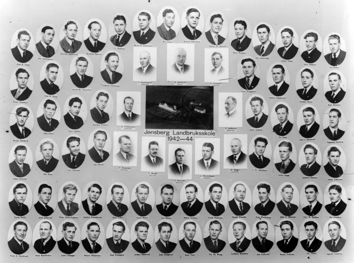 Christian Grundseth, JØNSBERG LANDBRUKSSKOLE, 1942-1944, M/NAVN