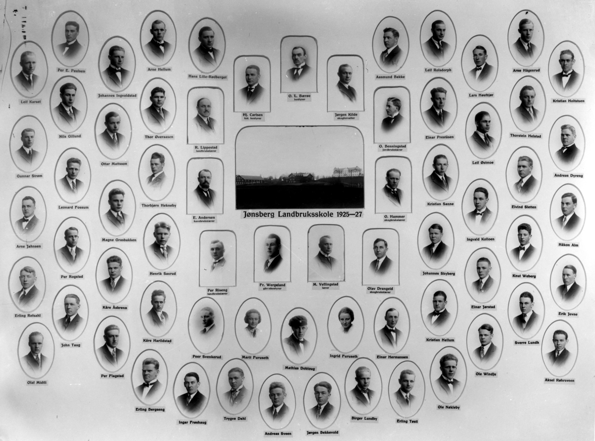 Christian Grundseth, JØNSBERG LANDBRUKSSKOLE, 1925-27, M/NAVN