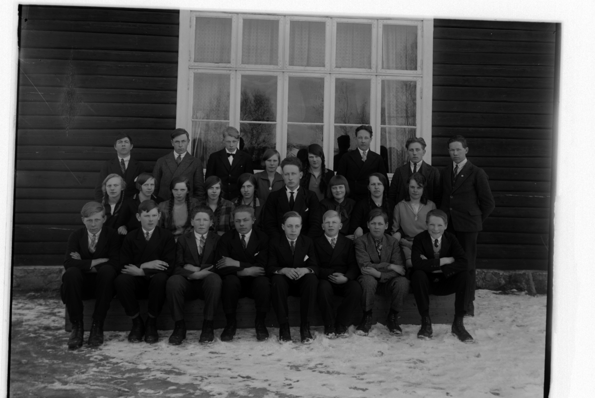 Christian Grundseth, NES FORTSETTELSESSKOLE, GR: 25, UKJENTE ELEVER, LÆRER, 1930.