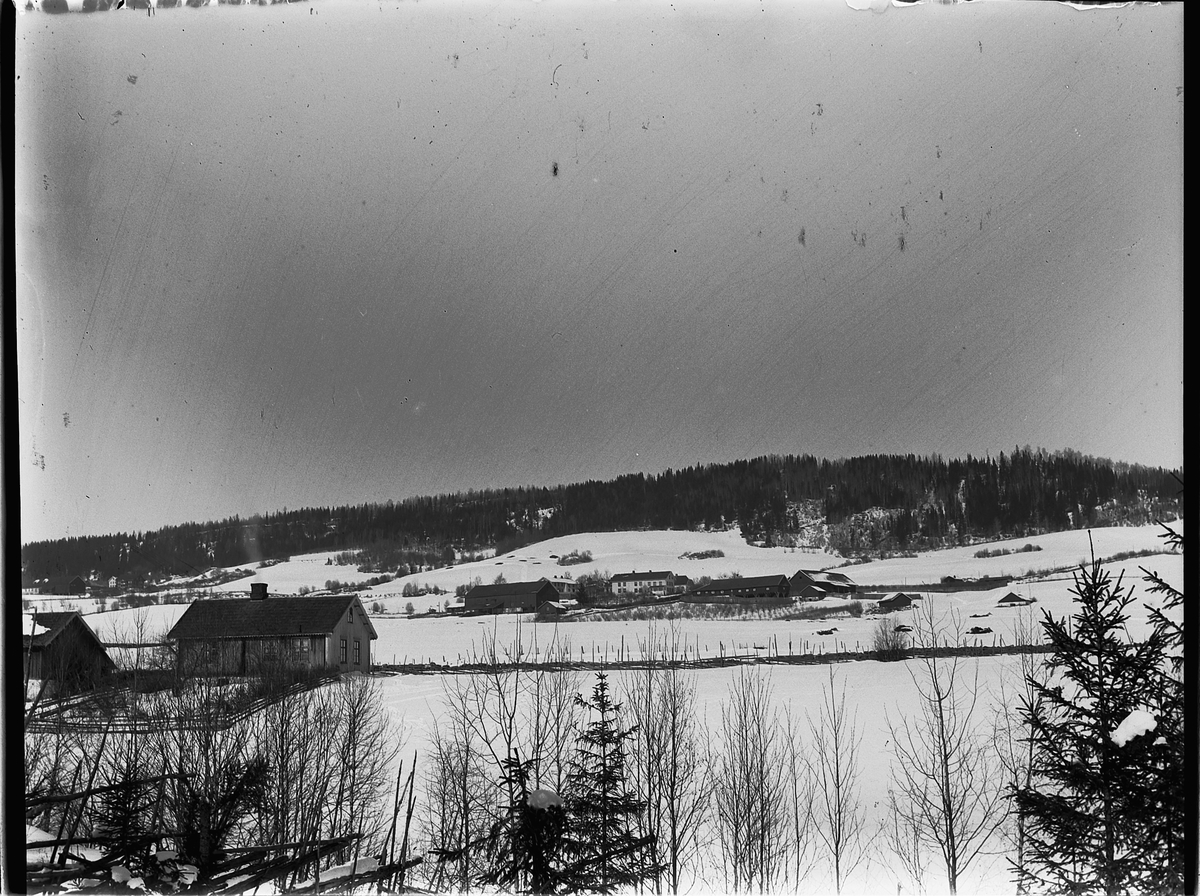 Ole Hansen Løken, LØKEN, ØSTRE OG VESTRE GARDER I VELDRE, RUDSHØGDA i Ringsaker.. HUSMANNSPLASSEN PÅLSRUD I FORGRUNNEN.