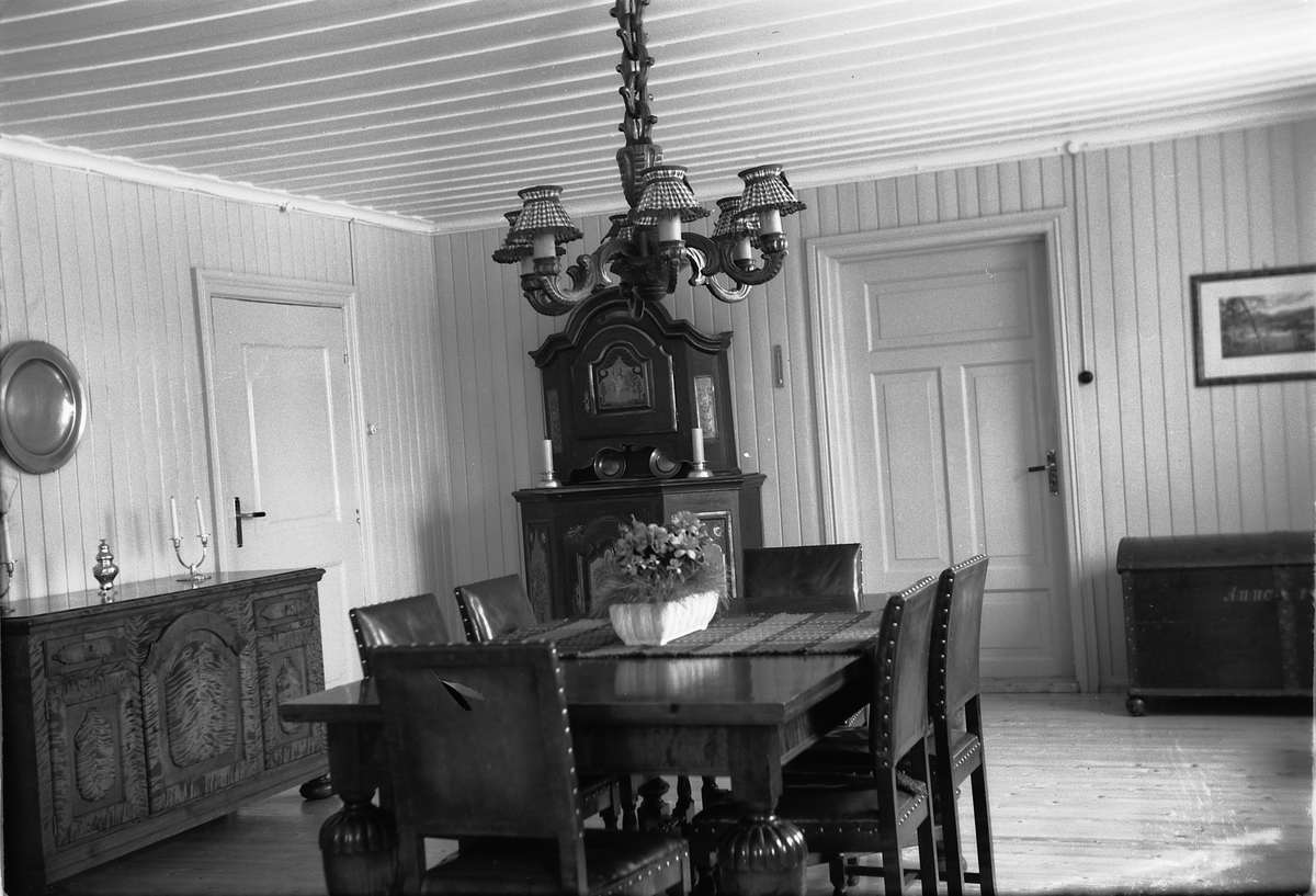 Håkon Prestkværn, Interiør, spisestue.