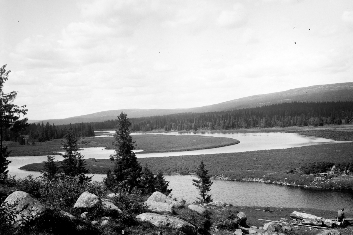 Håkon Prestkværn, Langs Åsta ved Kvarstadsetra, Landskap, Åstadalen, Ringsakerfjellet.
